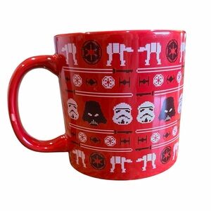 Star Wars Red Mug with Iconic Characters